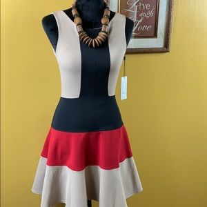 Beautiful Color Block Dress by Closet London